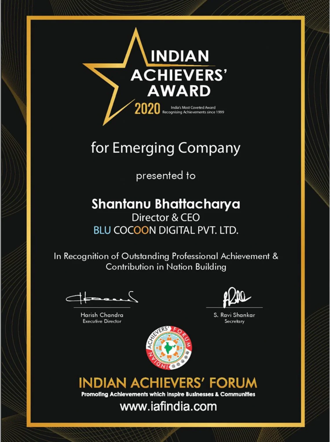 Indian Achievers Award